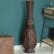 Antique Trumpet Style Brown Bamboo Floor Vase - 36-inch-Tall Decorative Vase for Entryway or Living Room - Vintage-Inspired Home Decor Accent - Elegant Tall Vase for Rustic Interiors